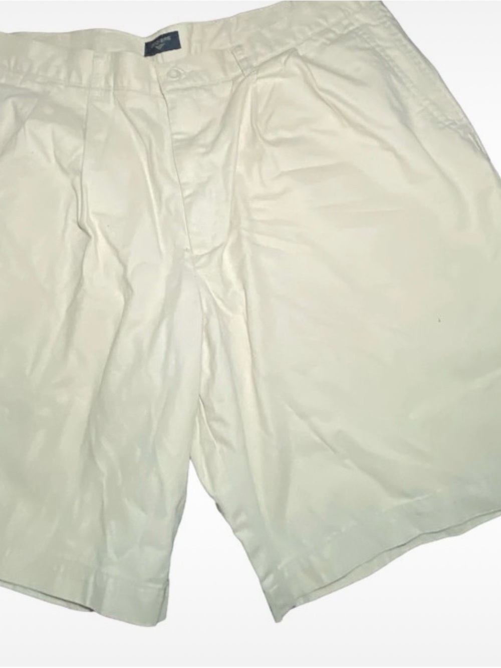Dockers Men's Cream Flat-Front Shorts